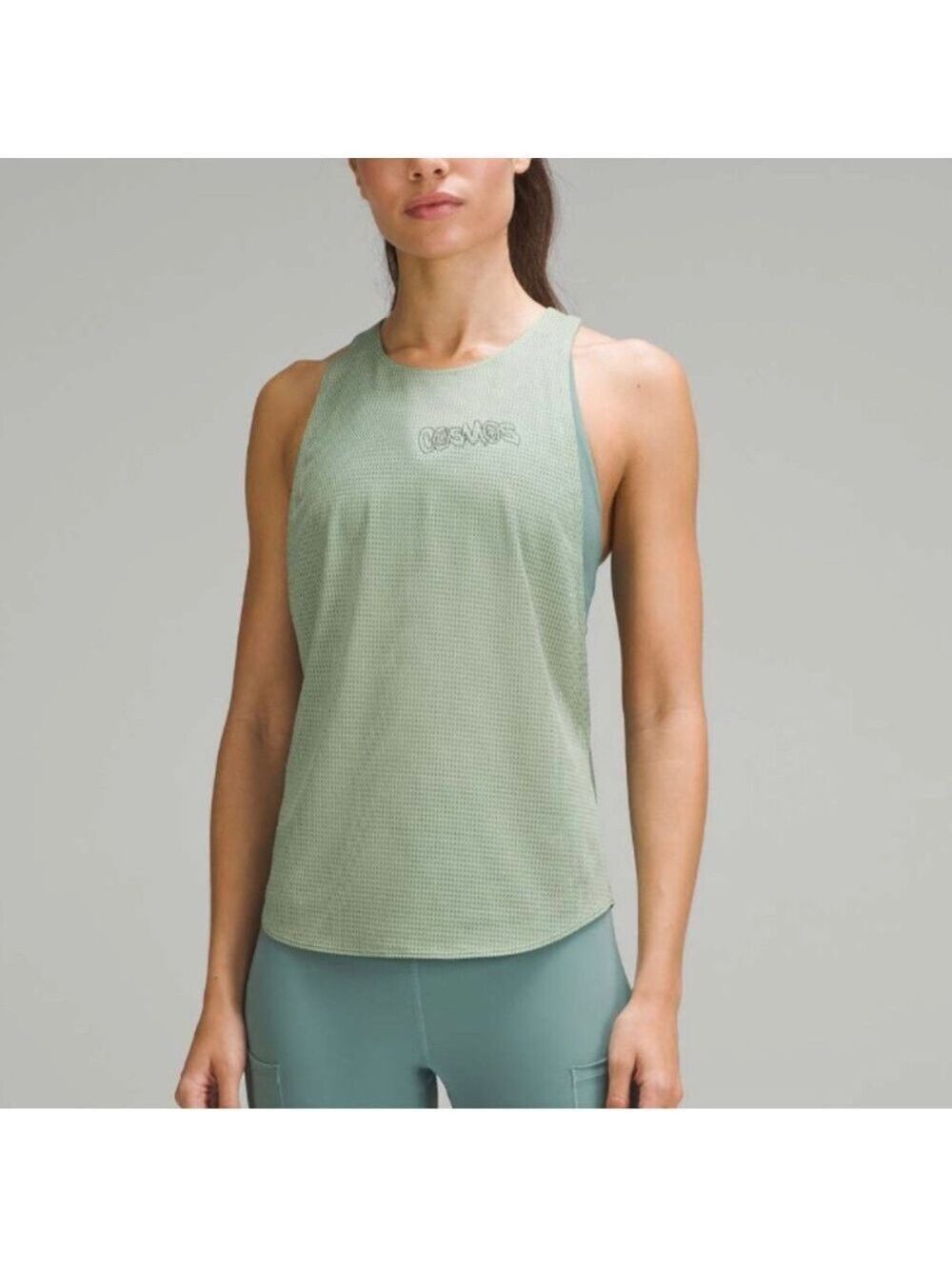 3. Lululemon Lab. Boxy Blue and Green Tank Top